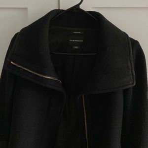 Club Monaco Coat with leather sleeves